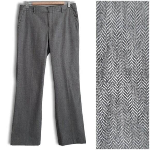 GAP Herringbone Pattern Classic Dress Pants Grey Sz 8 - Picture 1 of 11